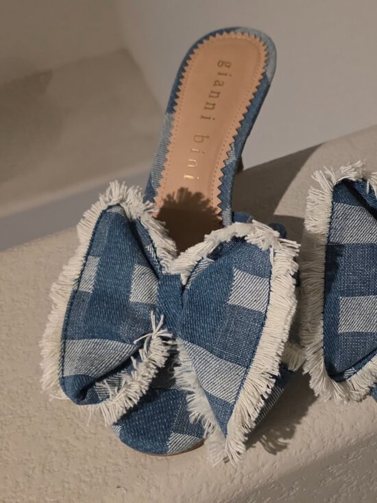 Gianni Bini Shoes - Gianni Bini denim kitten heels